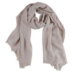 Verona Collection Womens Fringed Hijab Scarf Wrap, beige, One Size